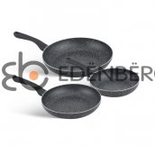 EB-9901 Набор сковородок 3 шт. 20/24/28 см. с мраморным покрытием 