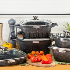 EB-12912 Посуды Набор Кухонной 10 Предметов (Литого Алюминия)
