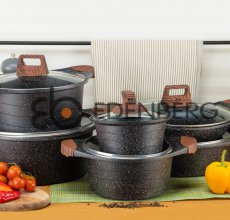EB-12914 Посуды Набор Кухонной 12 Предметов (Литого Алюминия)
